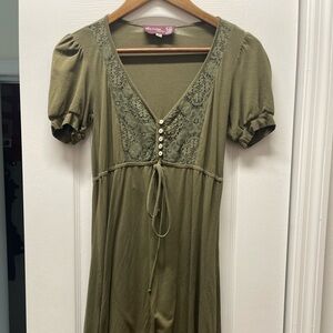 Ella Moss green vintage dress